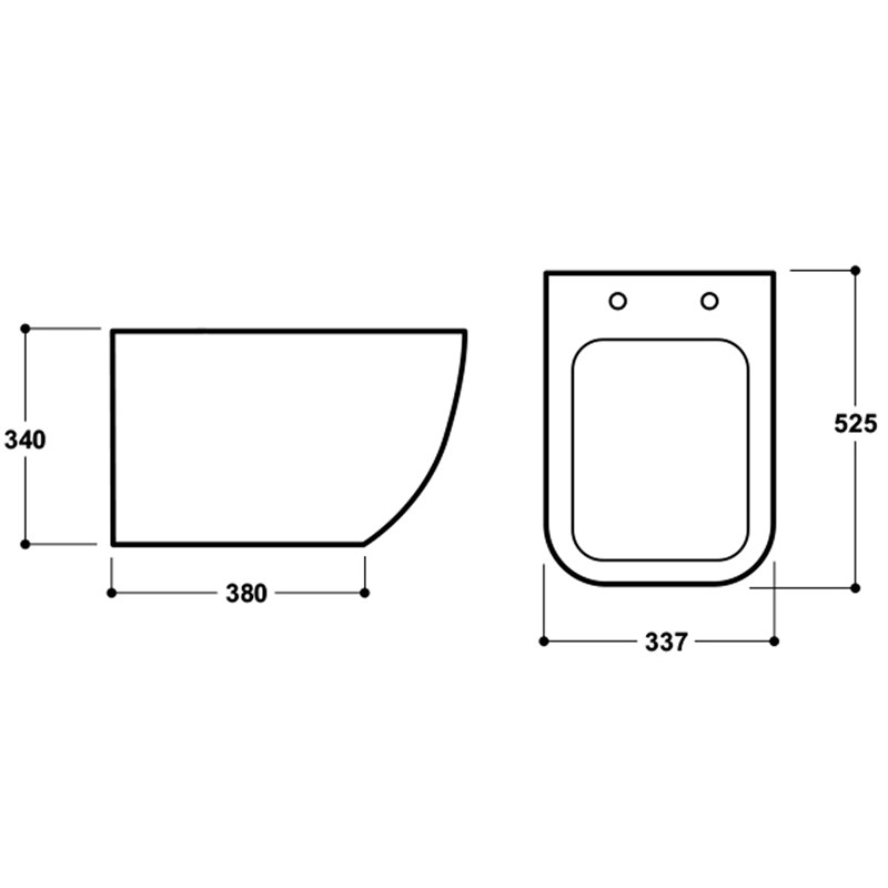 Synergy Venice Wall Hung Pan NotJustTaps.co.uk